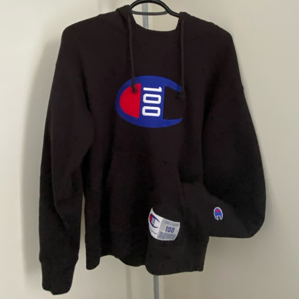 A champion hoodie.